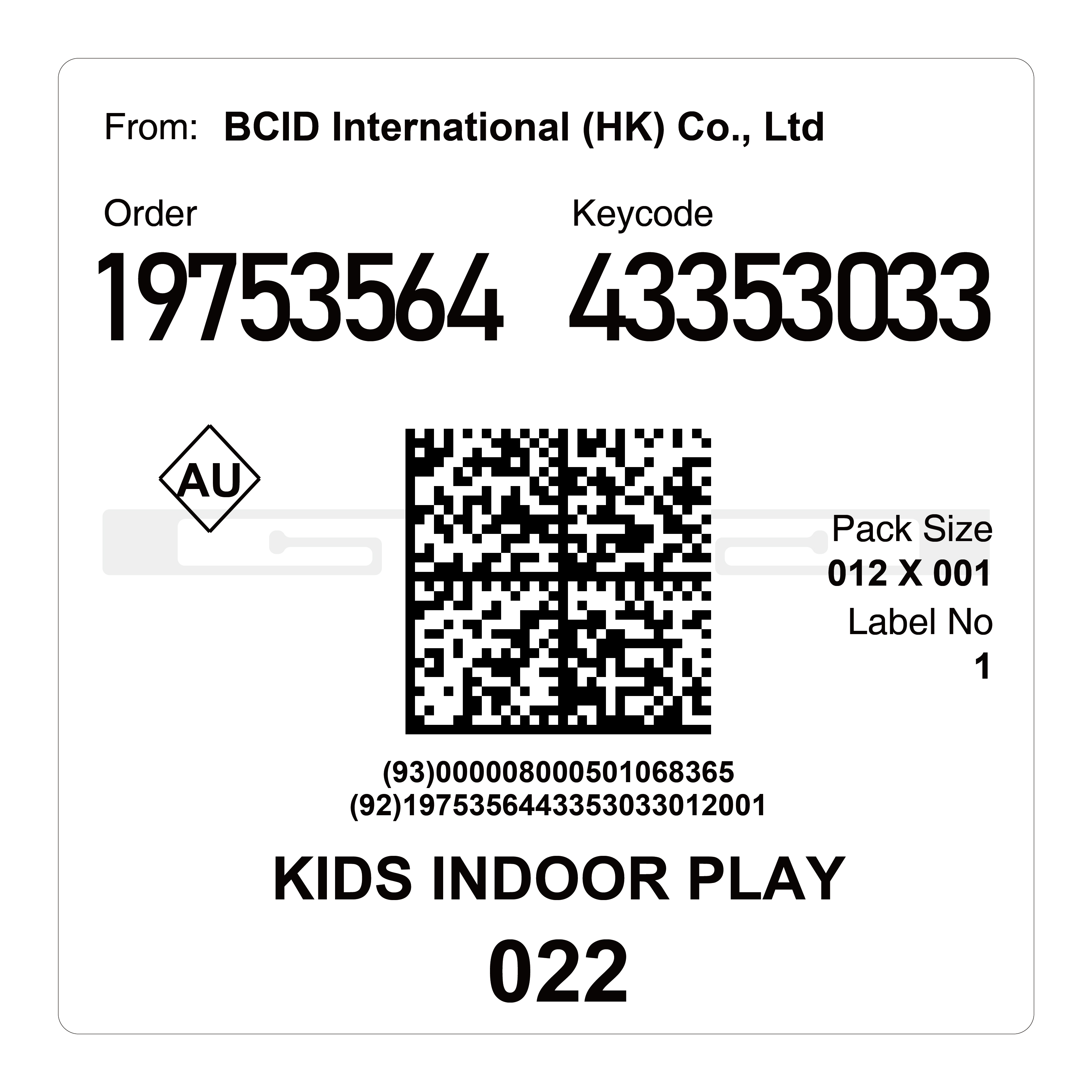 RFID Logistic Label
