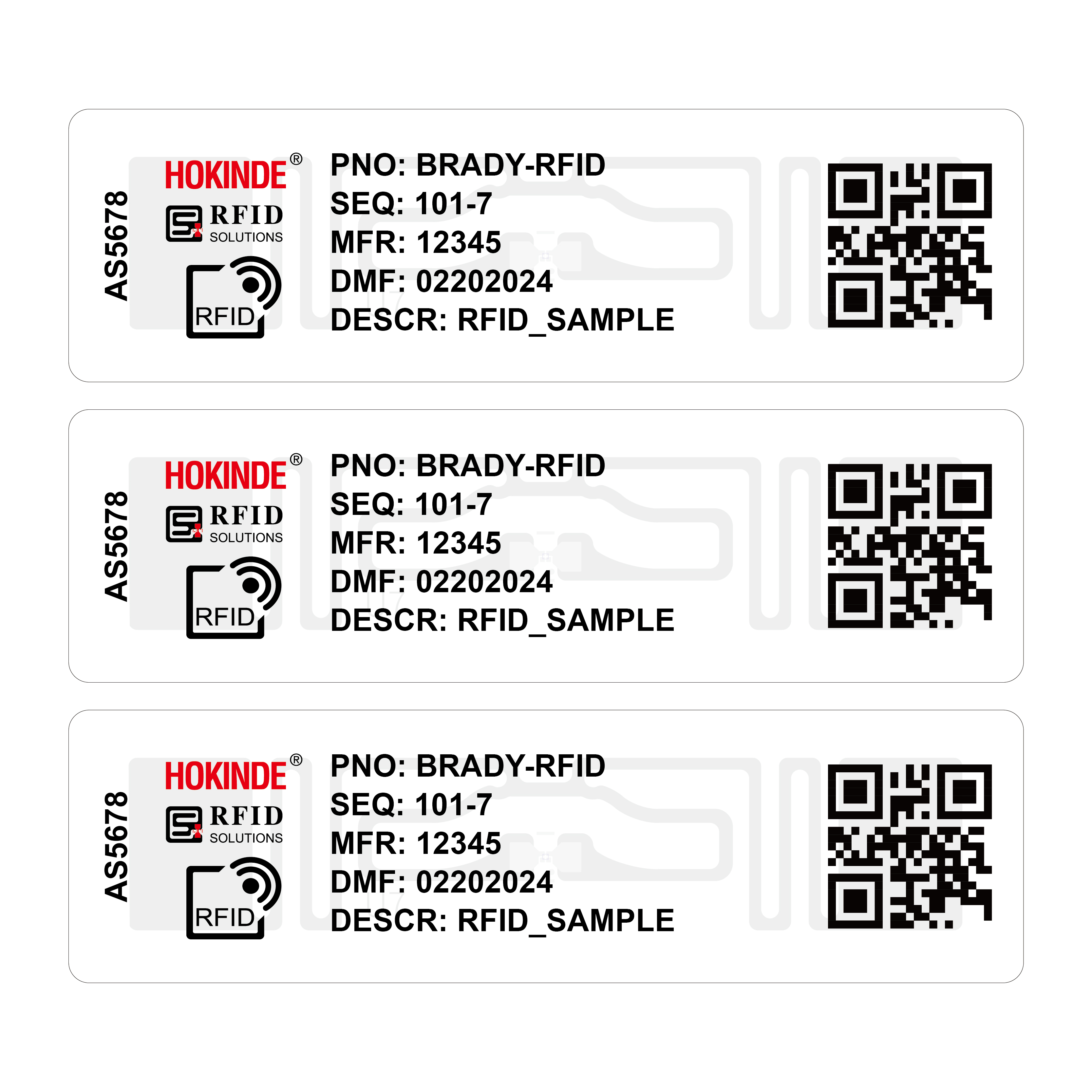 Standard RFID Labels